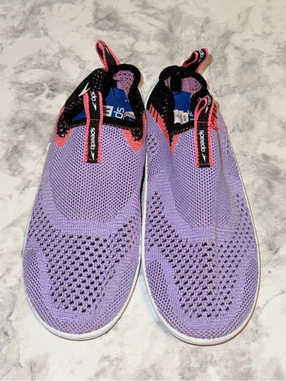 Speedo Junior Girls' Surf Strider Water Shoe, Lavender/Pink 2/3Y